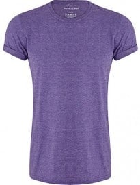 River Island Purple Marl Crew Neck T-shirt