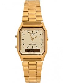 River Island Gold Tone Casio Square Watch
