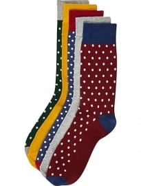 River Island Mixed Polka Dot Ankle Socks Pack