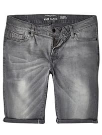 River Island Grey Skinny Stretch Denim Shorts
