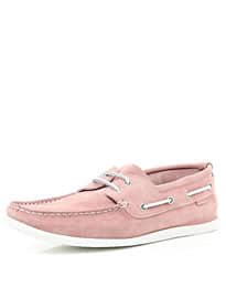River Island Light Pink Boat Shoes