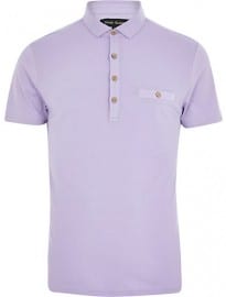 River Island Light Purple Polo Shirt