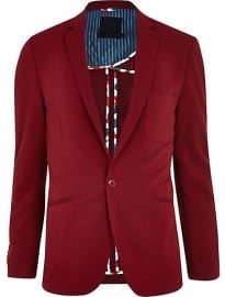 River Island Red Vito Blazer