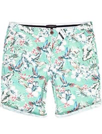 River Island Turquoise Floral Print Casual Shorts