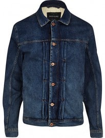 River Island Dark Wash Denim Jacket