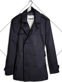 River Island Navy Smart Short Mac