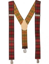 River Island Red Tartan Braces