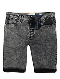 River Island Black Acid Wash Skinny Stretch Shorts