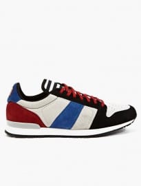 Ami Mens Suede And Mesh Sneakers