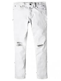 River Island White Ripped Knee Eddy Skinny Stretch Jeans