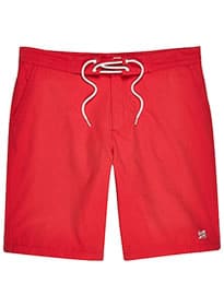 River Island Red Plain Drawstring Board Shorts
