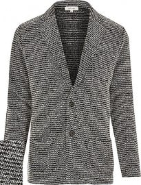 River Island Black Knitted Blazer Jacket