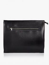River Island Black Zipped Document Holder