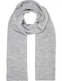River Island Grey Knitted Scarf