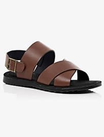 River Island Brown Back Strap Sandals