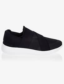 River Island Navy Slip On Trainers
