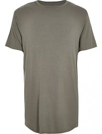 River Island Grey Longer Length Loose Fit T-shirt