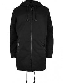 River Island Black Only & Sons Hooded Parka