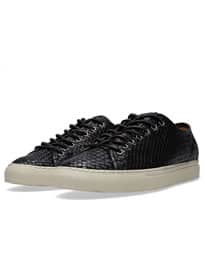 Buttero Tanino Low Woven Sneaker Black