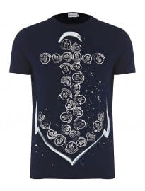 Moncler Maglia Hand-painted Anchor T-shirt