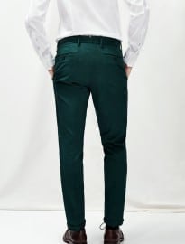 He By Mango Slim-fit Tailored Cotton Chinos