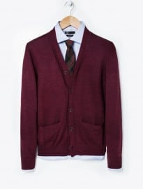 He By Mango Silk Wool-blend Cardigan