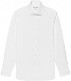 Reiss Navigator Plain Poplin Shirt White