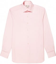 Reiss Navigator Plain Poplin Shirt Pink