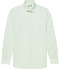 Reiss Drive Small Collar Slim Fit Shirt Mint