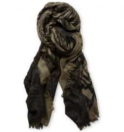 Horiyoshi The Third Phoenix-print Silk And Cashmere-blend Scarf