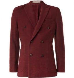 Boglioli Dover Unstructured Double-breasted Wool-blend Blazer