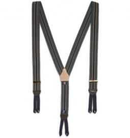 Drakes Striped Elasticated Braces