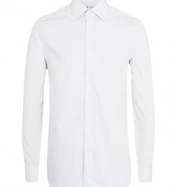 Reiss Dash Satin Stripe Shirt White