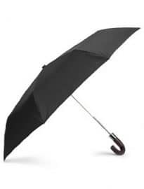 Automatic Open Wooden Crook Handle Umbrella