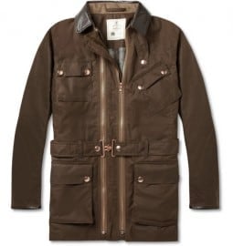 Private White V.c. Waxed-cotton Field Jacket
