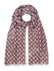 Salvatore Ferragamo Gancini Logo Scarf