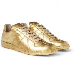 Maison Martin Margiela Replica Metallic Leather Sneakers