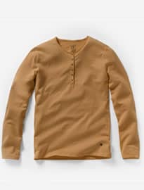 Long-sleeved Organic Cotton Grandad-style T-shirt