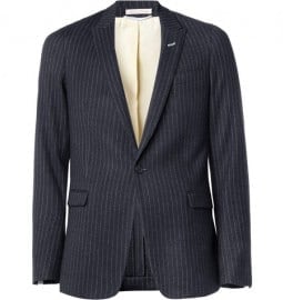 Gant Rugger Chalk Stripe Wool-blend Suit Jacket