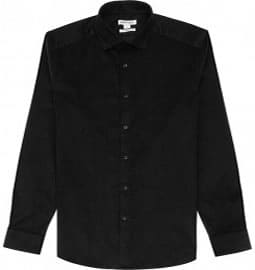 Reiss 1971 Benny Fine Corduroy Shirt Black