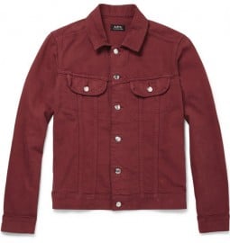A.p.c. Slim-fit Washed-denim Jacket
