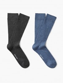 He By Mango 2 Pack Ribbed Socks