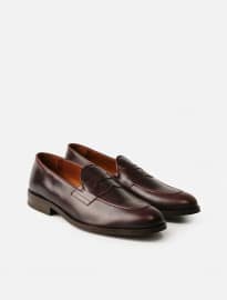 He By Mango Leather Loafers