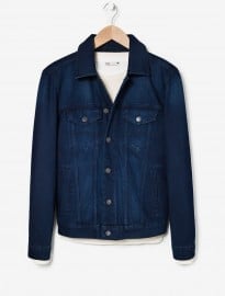 He By Mango Ink Color Denim Jacket