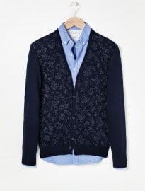 He By Mango Floral Print Cardigan