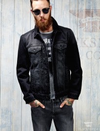 He By Mango Black Denim Jacket