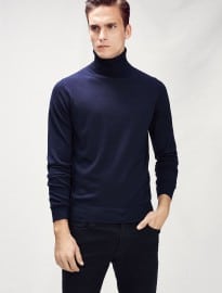 He By Mango Turtleneck Wool Sweater