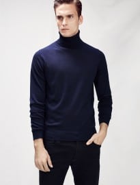 He By Mango Turtleneck Wool Sweater