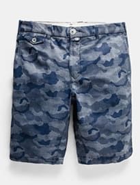 He By Mango Camo-print Chambray Bermuda Shorts