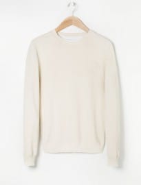 He By Mango Textures Cotton Sweater